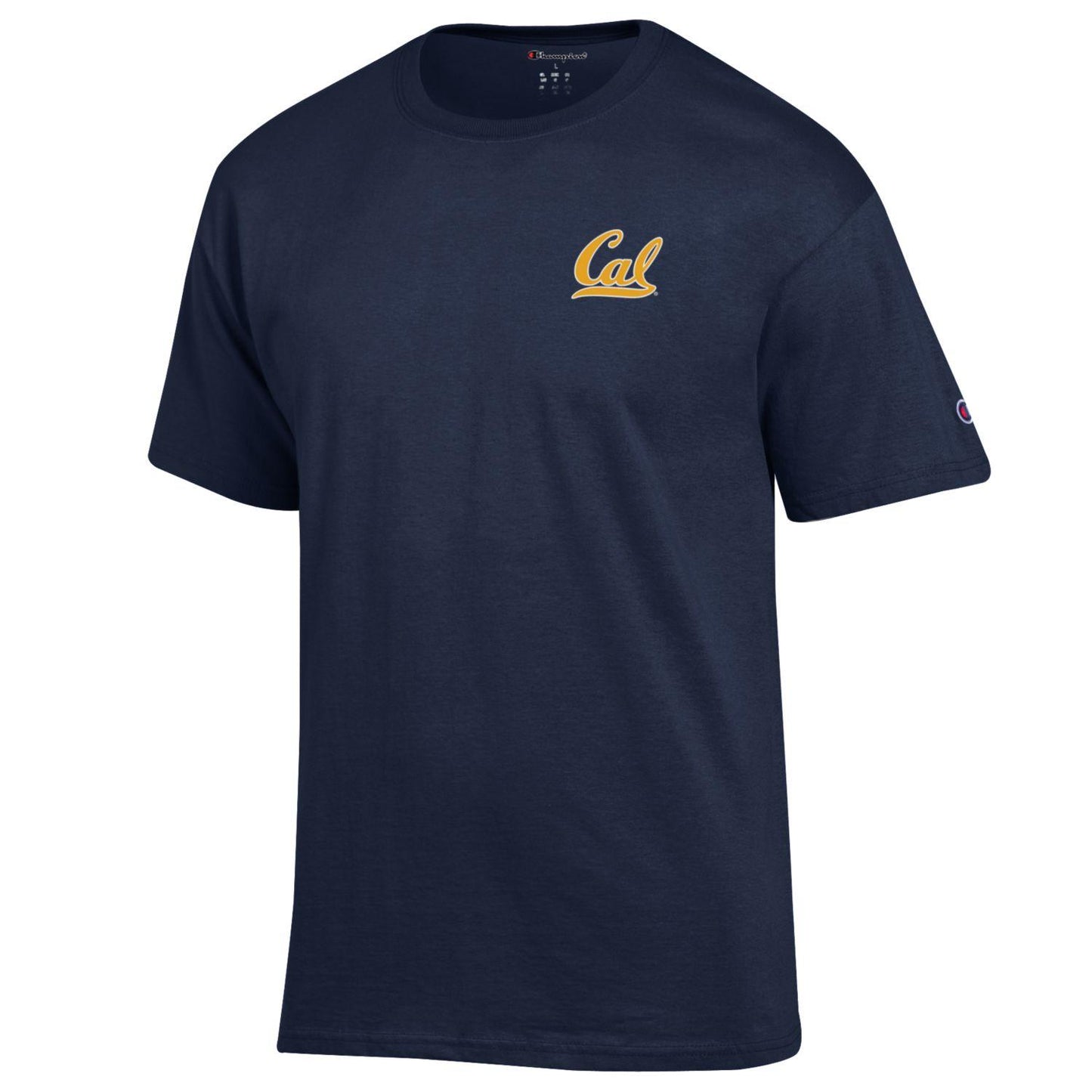 U.C. Berkeley bold Cal left chest Champion T-Shirt-Navy-Shop College Wear
