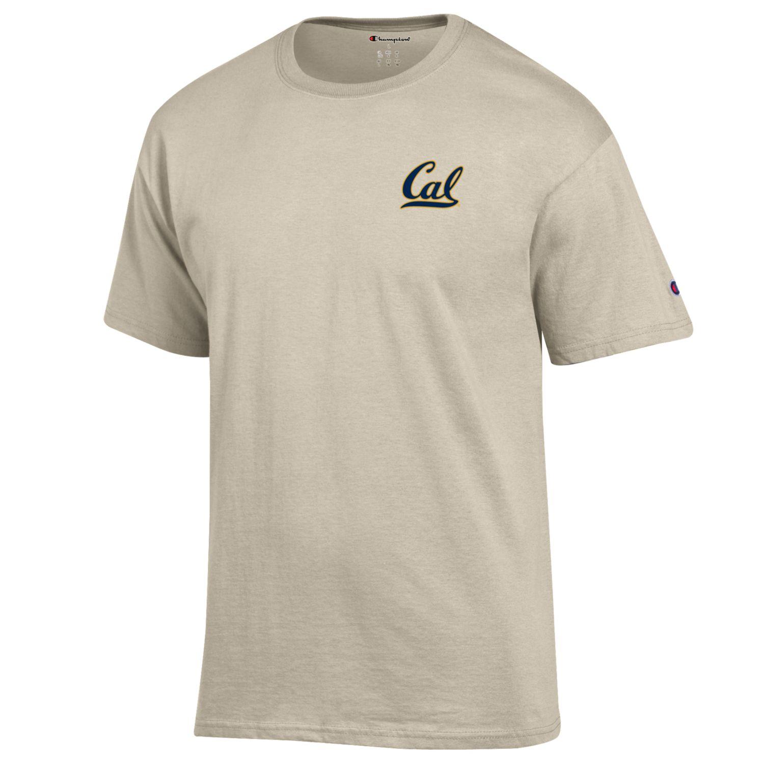 U.C. Berkeley bold Cal Champion men's T-Shirt-Oatmeal-Shop College Wear