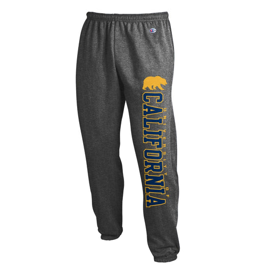 U.C. Berkeley California Golden Bears Cal Champion Cuffed Sweatpants-Charcoal-Shop College Wear