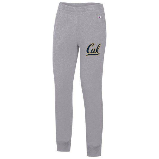 U.C. Berkeley Cal women's Champion Triumph fleece sweatpants-Grey-Shop College Wear