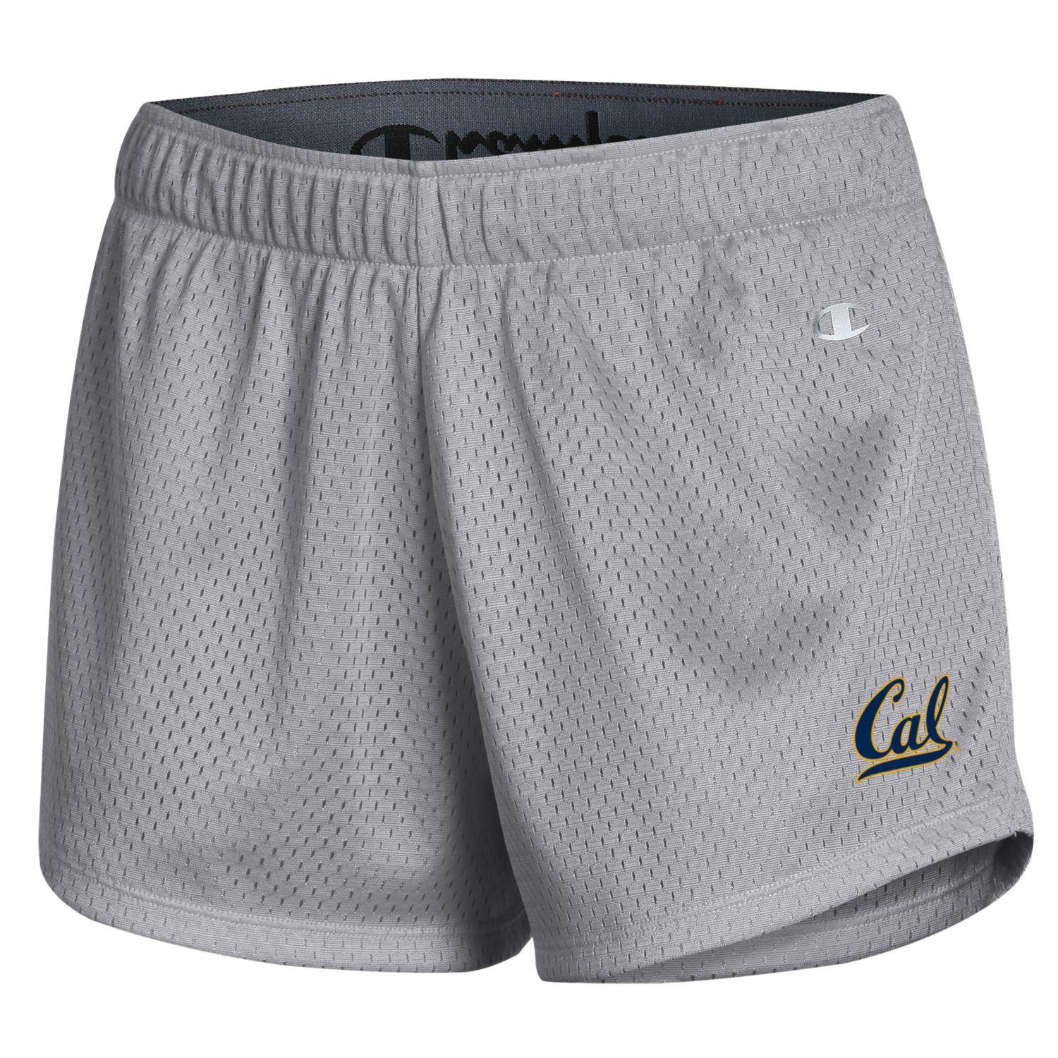 U.C. Berkeley Cal women's Champion mesh short-Gray-Shop College Wear