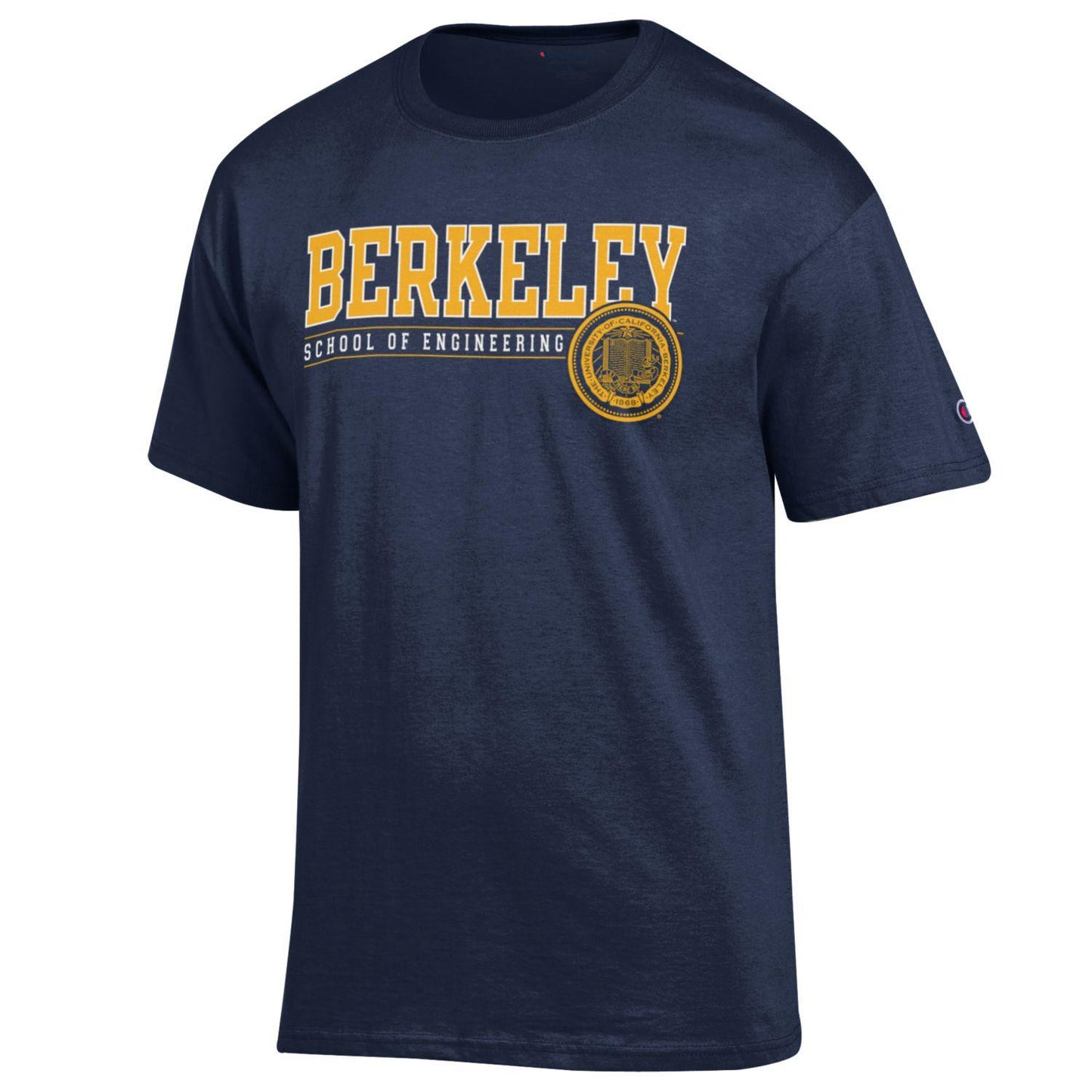 UC Berkeley Cal Engineering Men's Champion T-Shirt - Navy-Shop College Wear