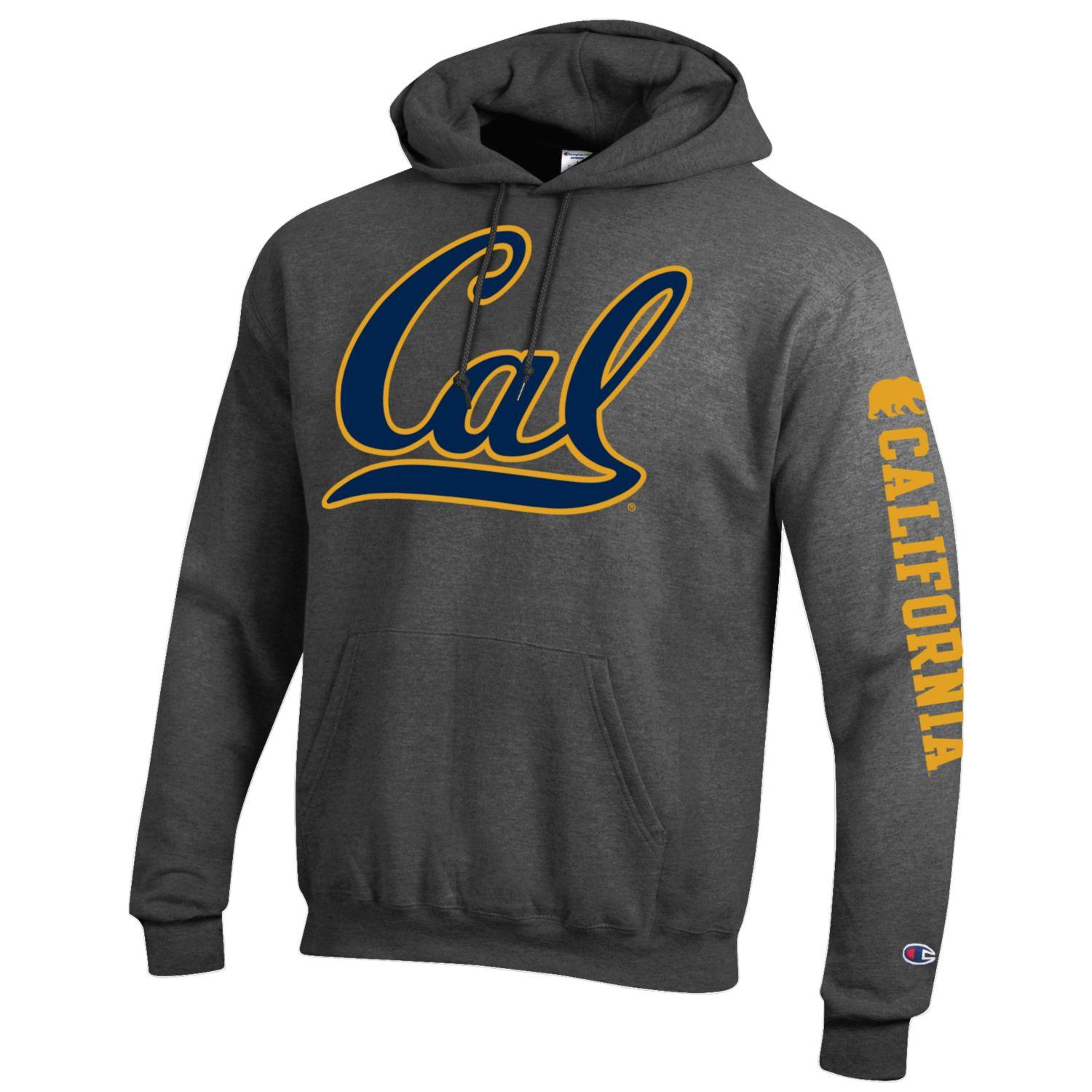 U.C. Berkeley bold Cal hoodie sweatshirt-Charcoal-Shop College Wear