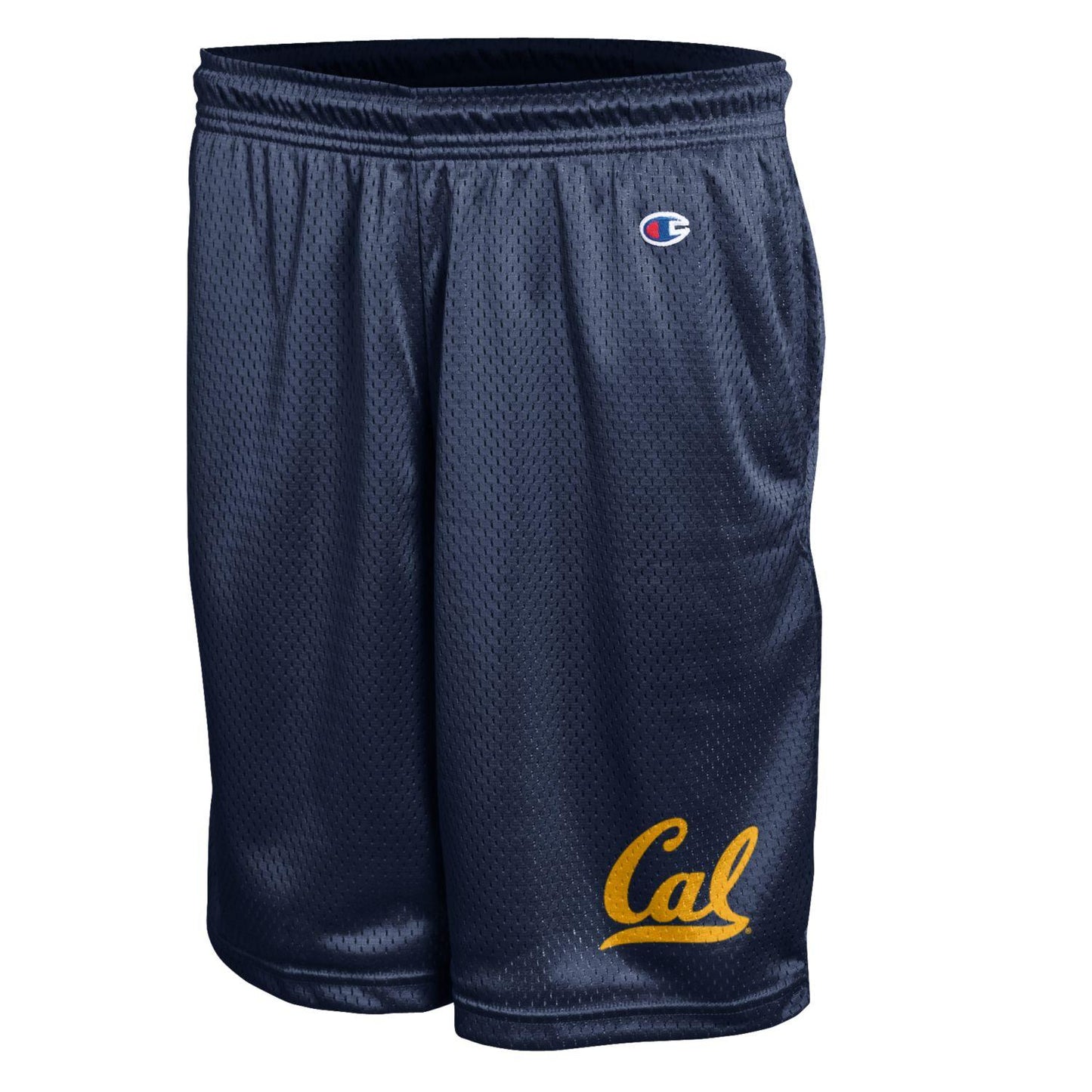 University Of California Berkeley cursive Cal Champion Men's Mesh Shorts - Navy-Shop College Wear