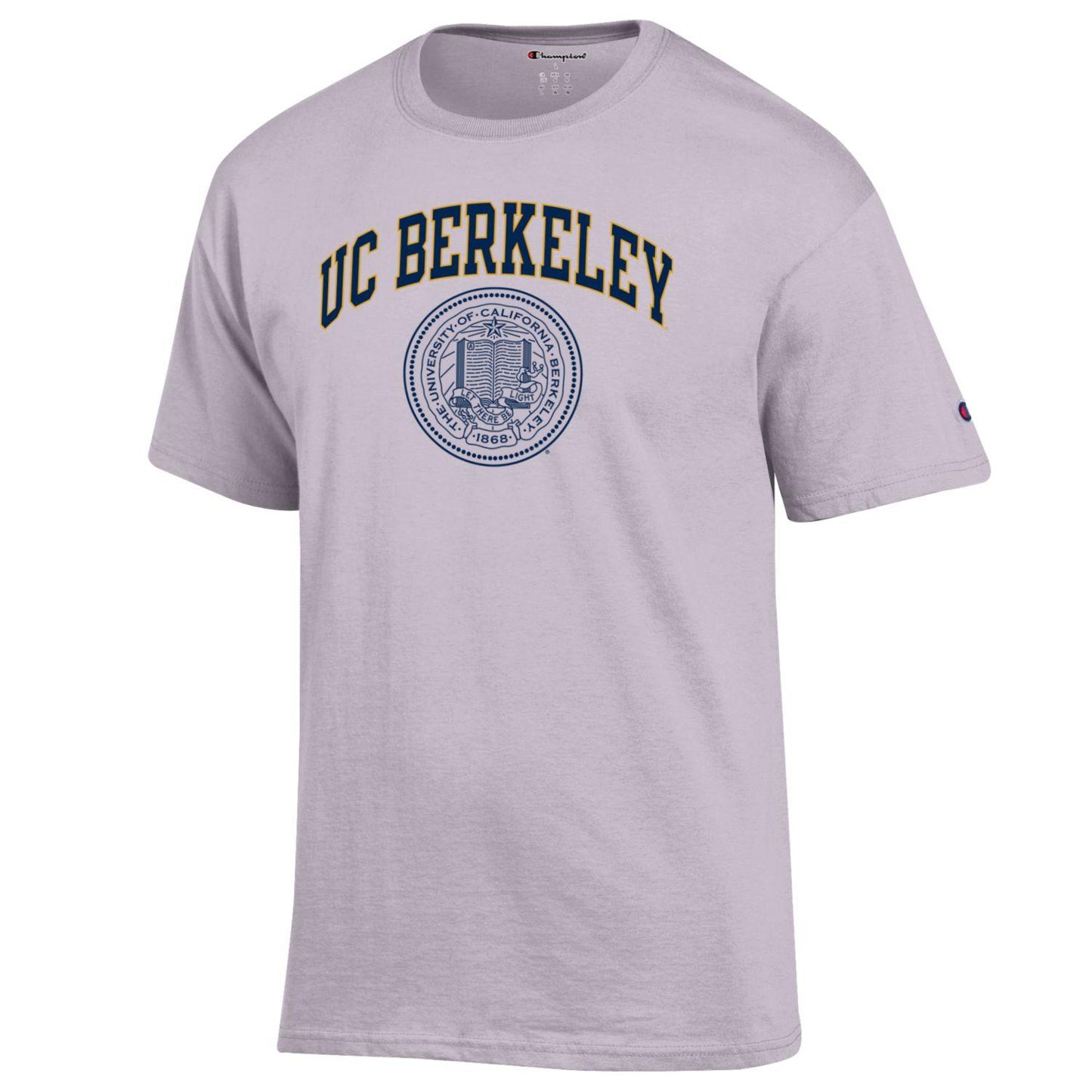 U.C. Berkeley men's Champion arch & seal T-Shirt-Lilac-Shop College Wear
