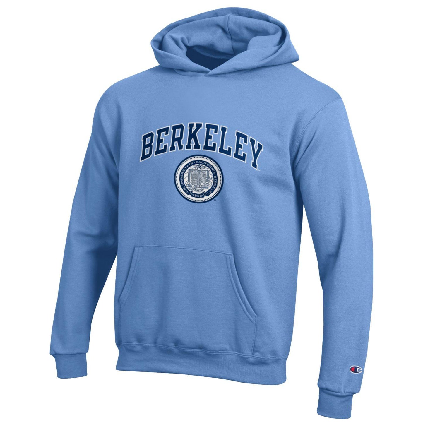 U.C. Berkeley arch and seal youth hoodie sweatshirt-Blue-Shop College Wear
