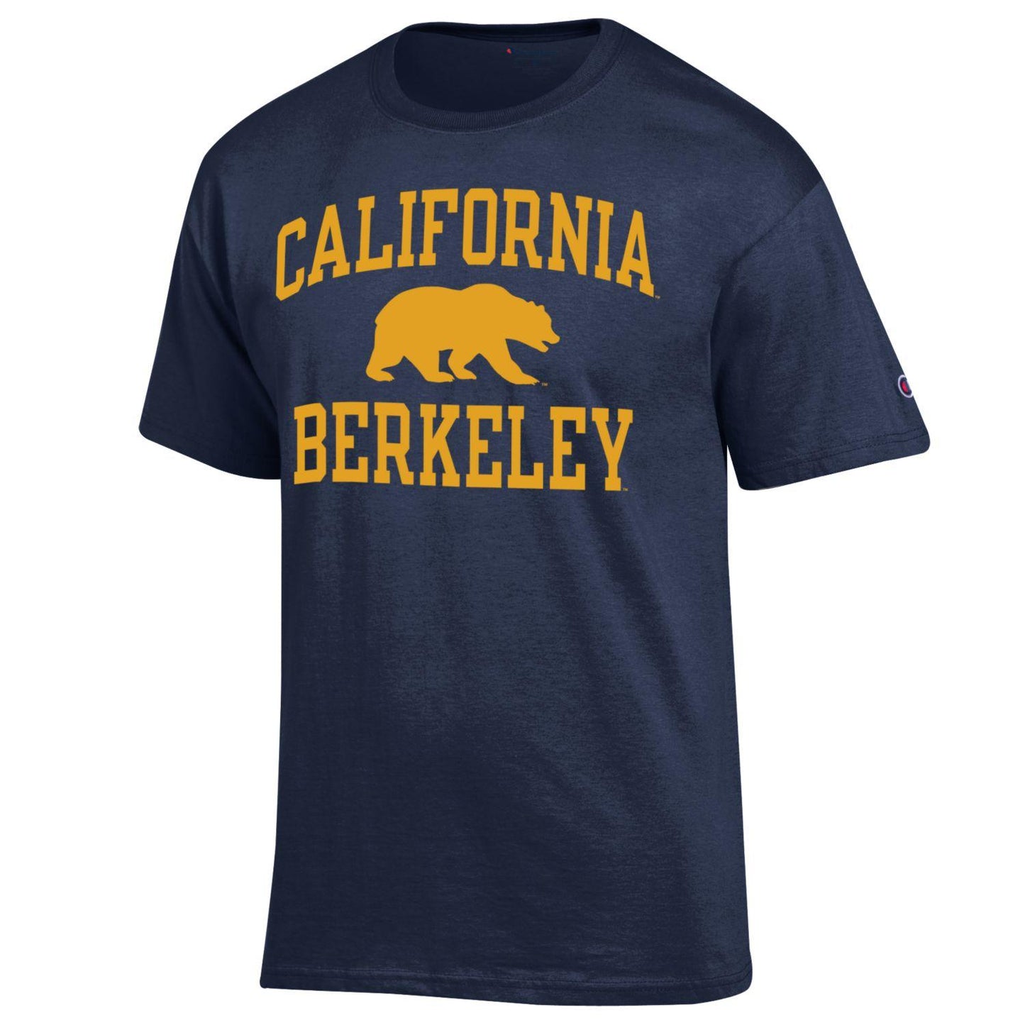 U.C. Berkeley California arch and bear men's Champion T-Shirt-Navy-Shop College Wear