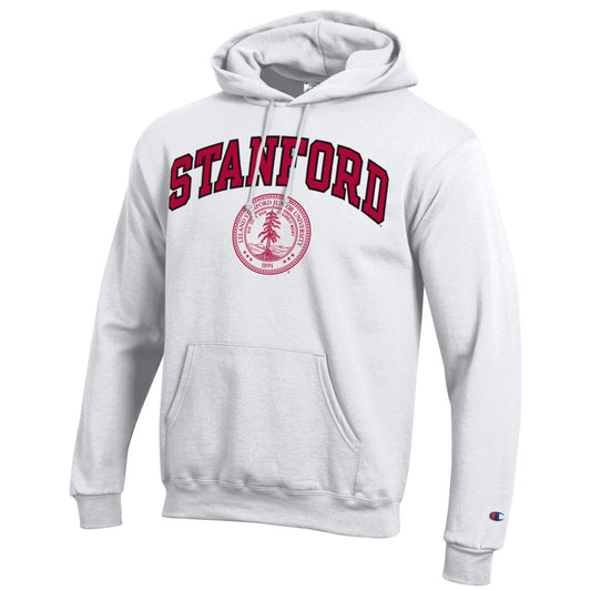 Stanford University Cardinal Champion Hoodie Sweatshirt-White-Shop College Wear