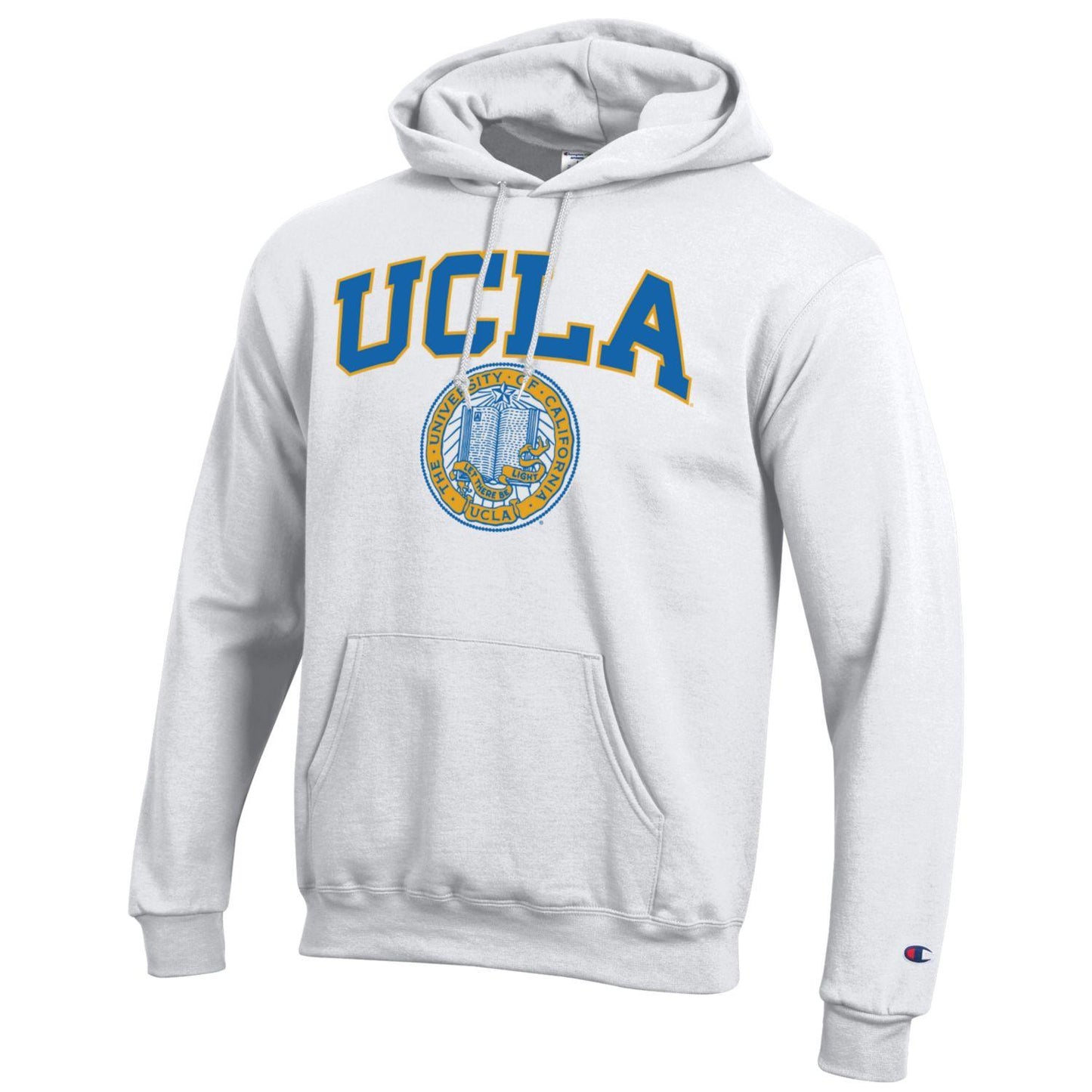 University of California Los Angeles UCLA Champion Hoodie Sweatshirt-White-Shop College Wear