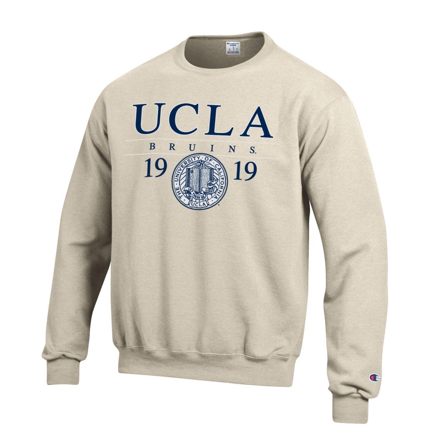 UCLA Bruins Champion Men's Sweatshirt-Oatmeal-Shop College Wear