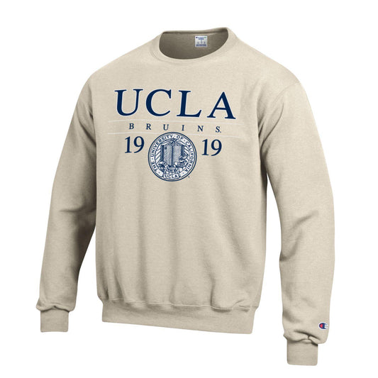 UCLA Bruins Champion Men's Sweatshirt-Oatmeal-Shop College Wear