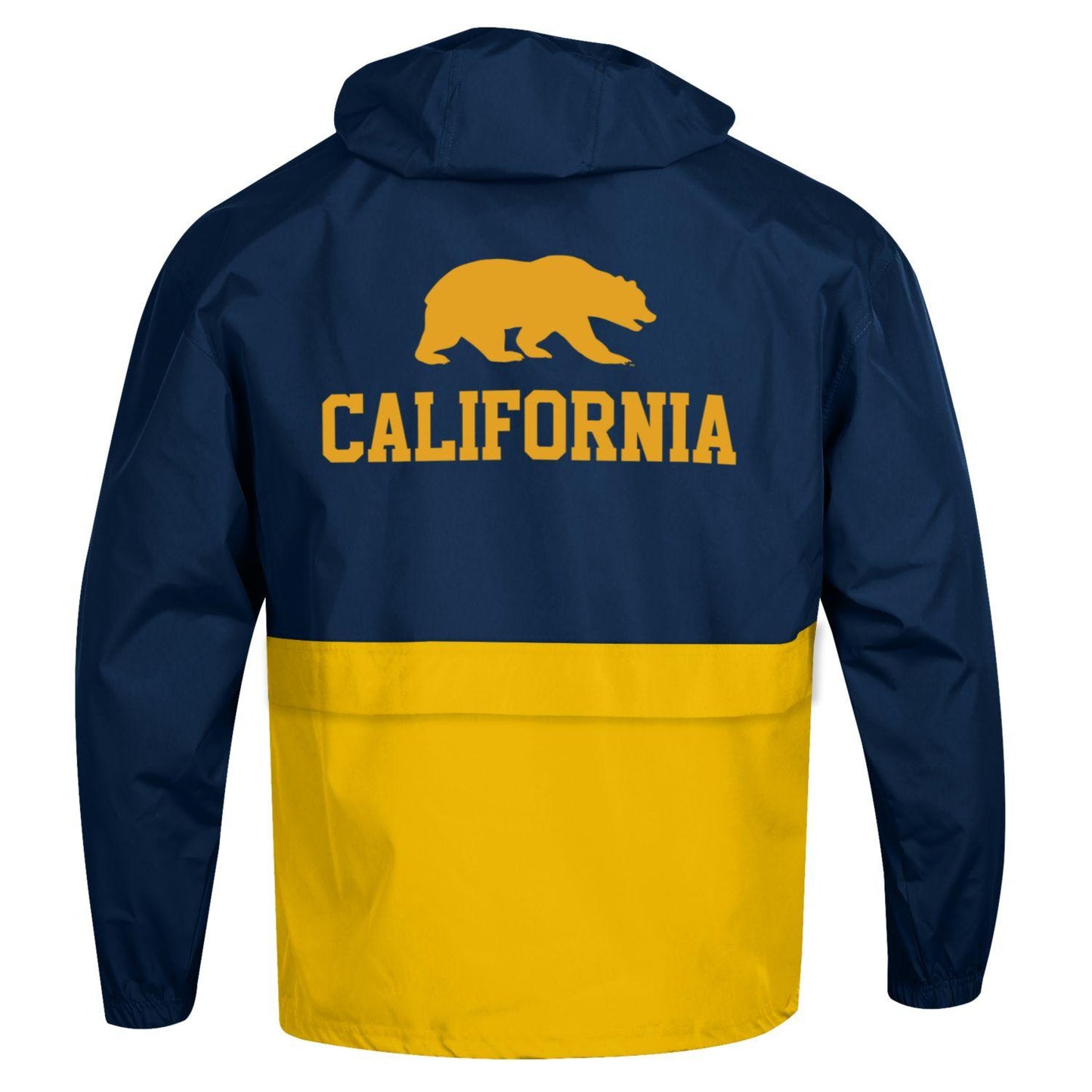 U.C. Berkeley Cal Bears Champion Color Block packable nylon jacket-Navy-Shop College Wear