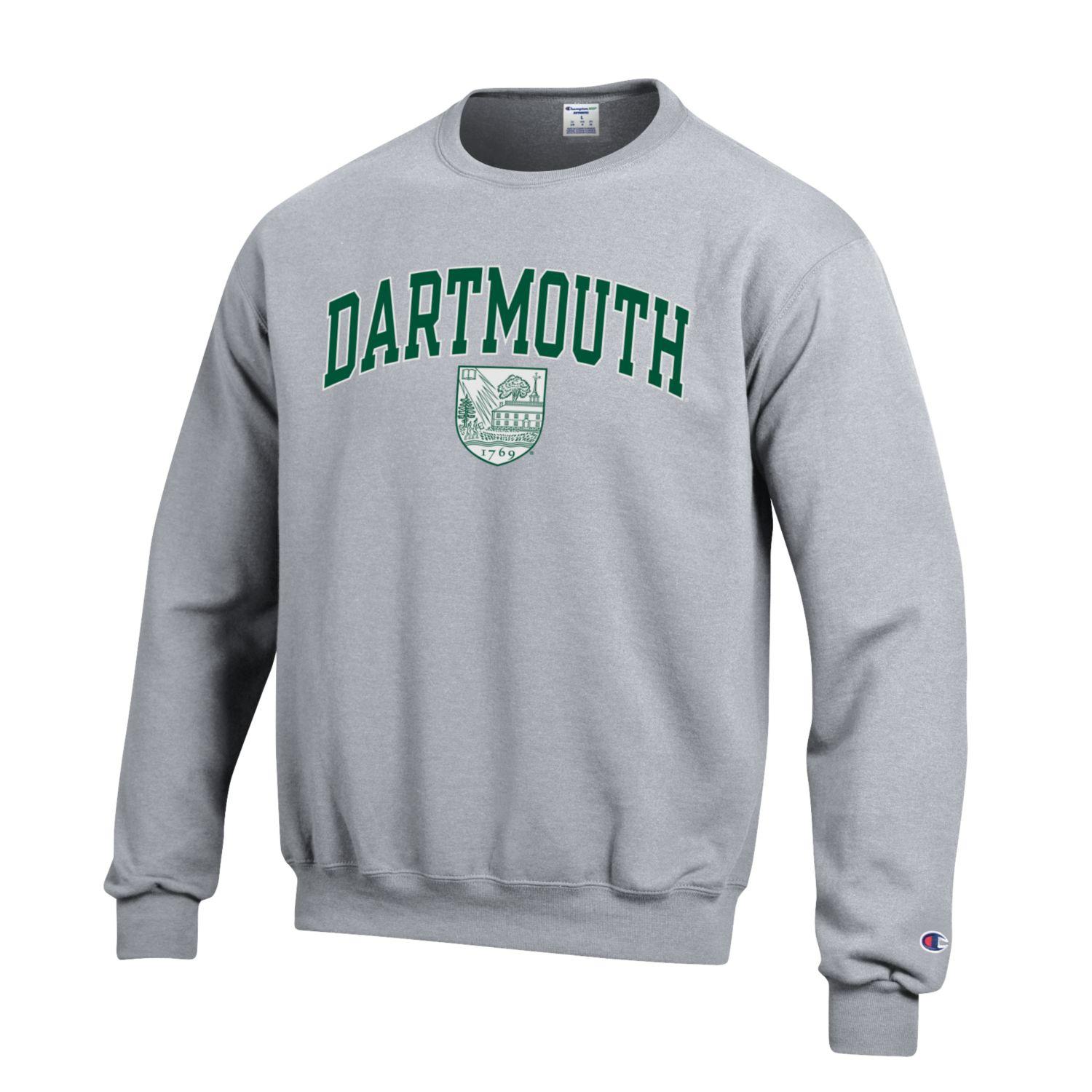 Dartmouth University Big Green Men's Crew-Neck Sweatshirt-Gray-Shop College Wear