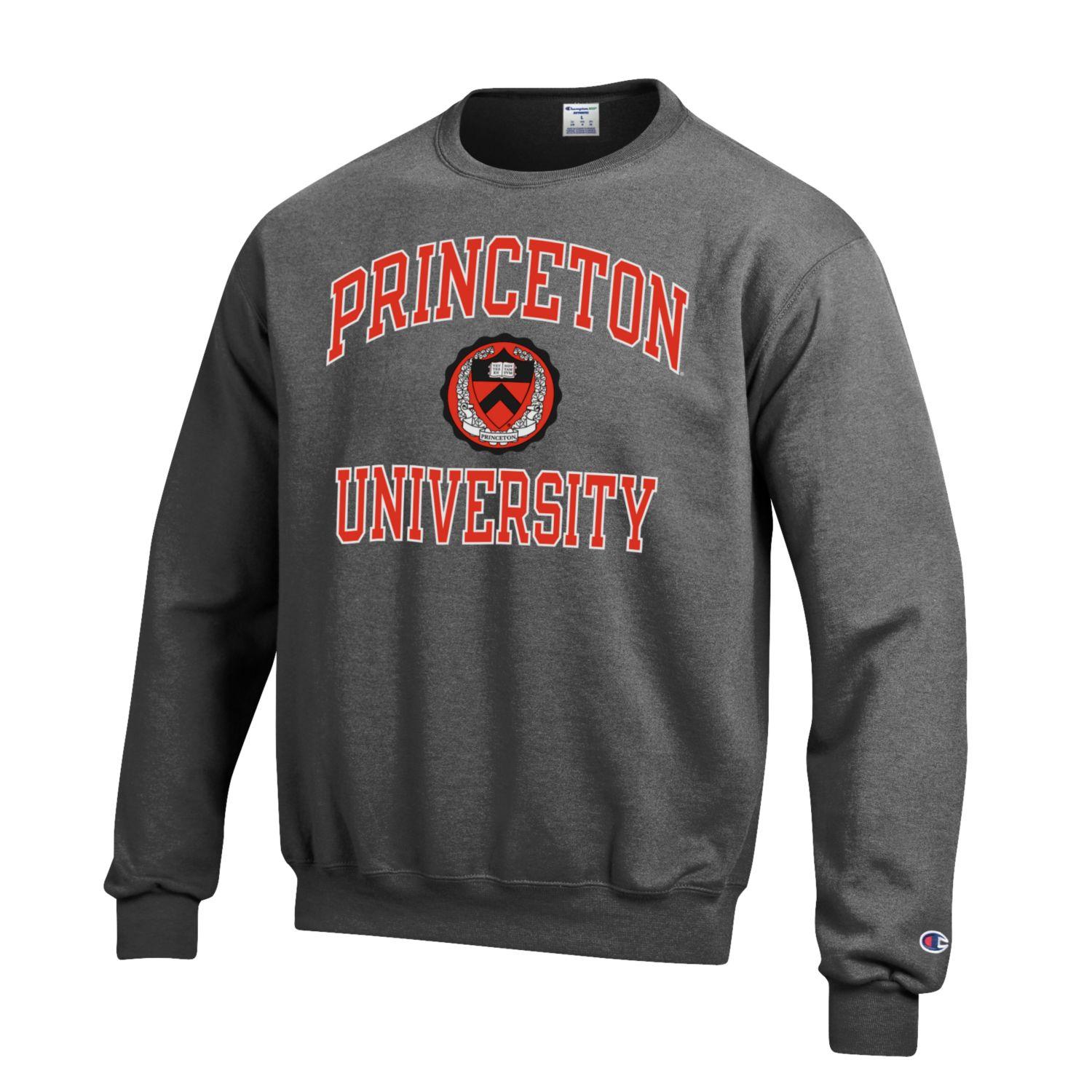 Princeton University Tigers Champion Crew-Neck Sweatshirt-Charcoal-Shop College Wear
