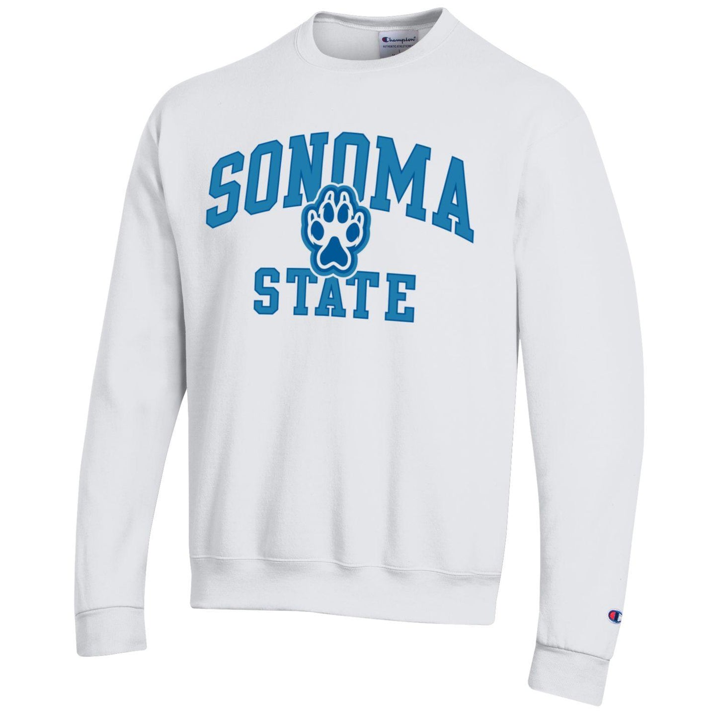 Sonoma State University Seawolves crew-neck sweatshirt-White-Shop College Wear