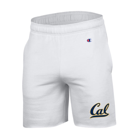 U.C. Berkeley Cal Champion fleece short-White-Shop College Wear
