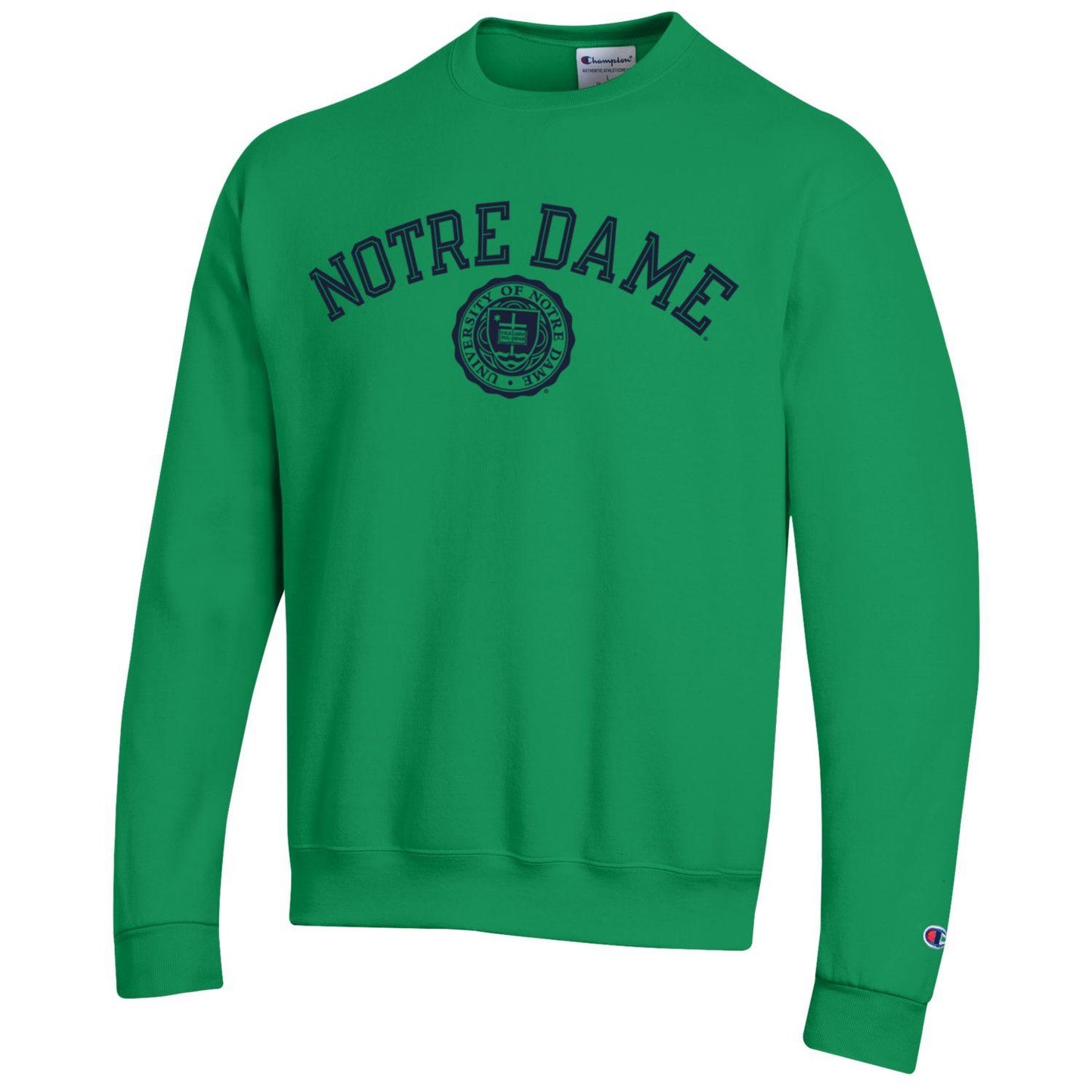 Notre Dame University Fighting Irish Champion crew-Neck sweatshirt-Green-Shop College Wear