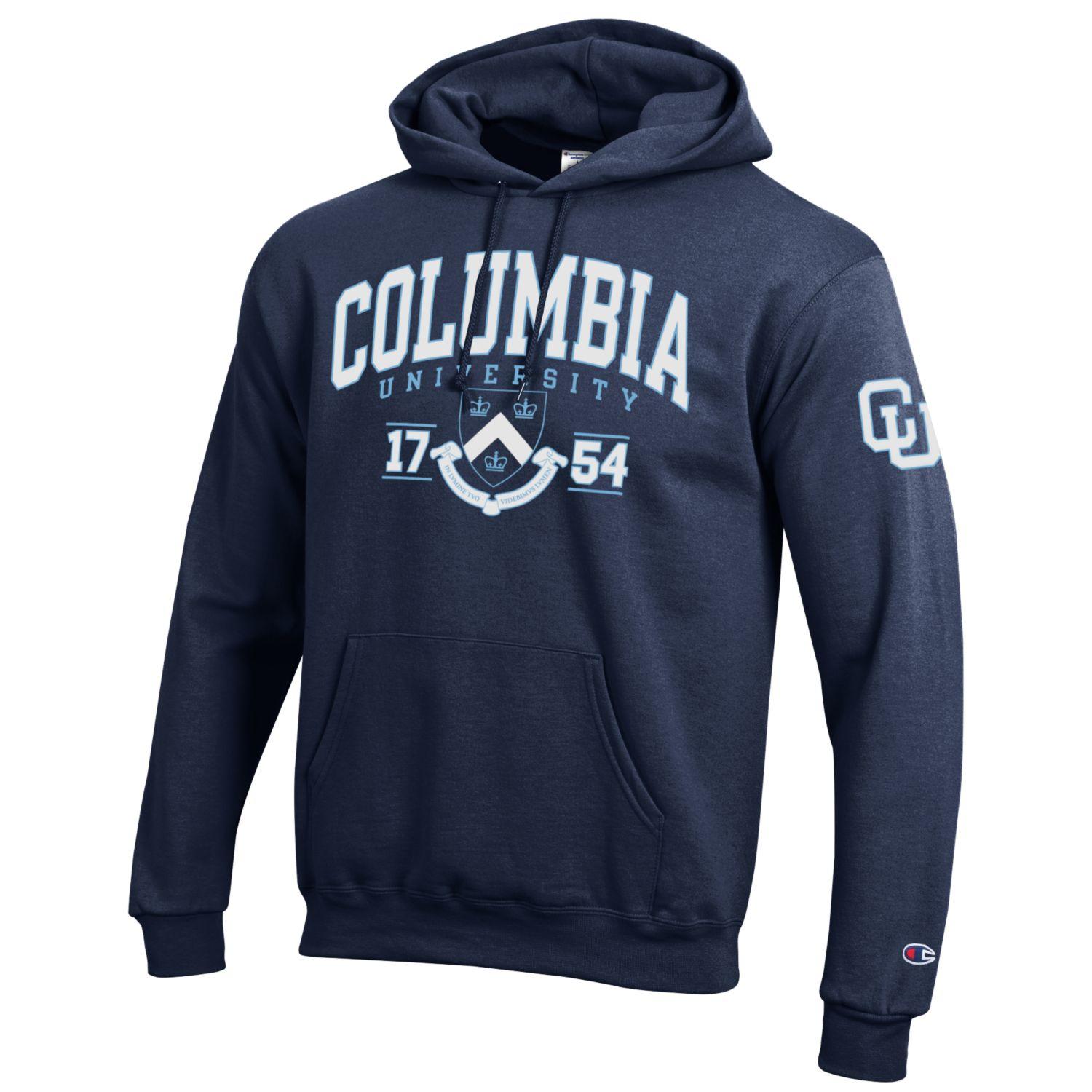 Columbia University Champion Hoodie sweatshirt- Navy-Shop College Wear
