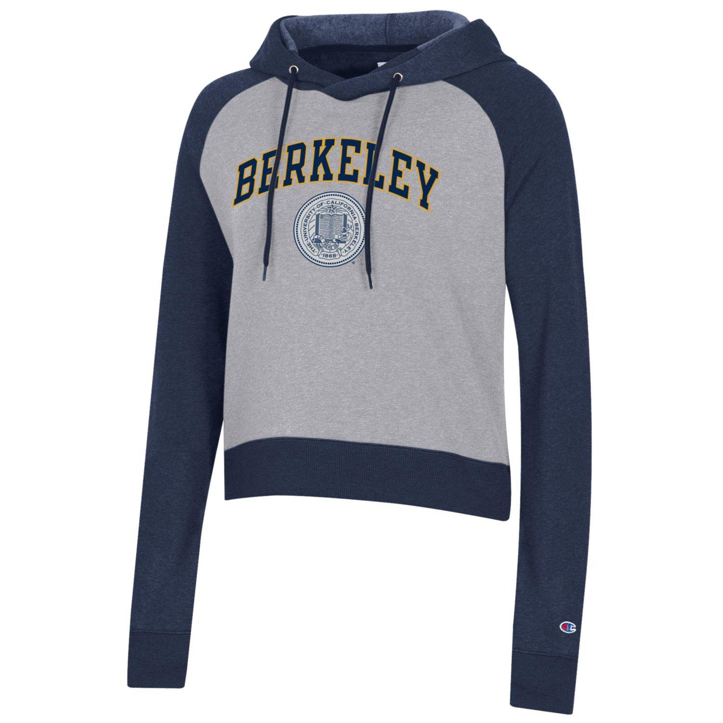 U.C. Berkeley Cal arch & Seal Champion Women's University hoodie sweatshirt-Navy-Shop College Wear