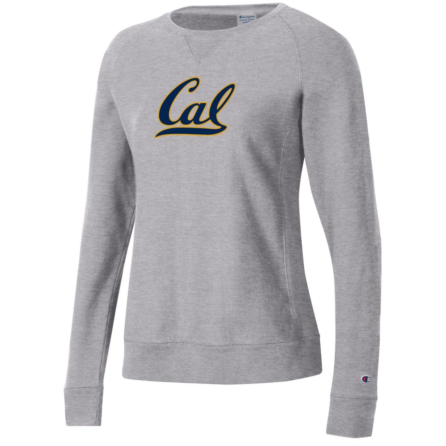U.C. Berkeley Bold Cal reverse weave crew-neck sweatshirt-Gray-Shop College Wear