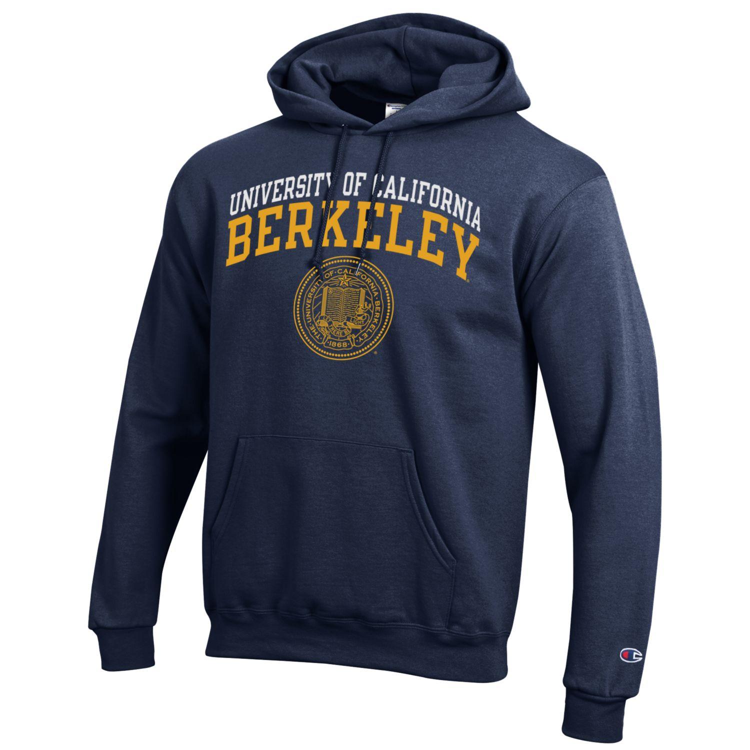 U.C. Berkeley Cal double arch Champion hoodie sweatshirt-NAVY-Shop College Wear