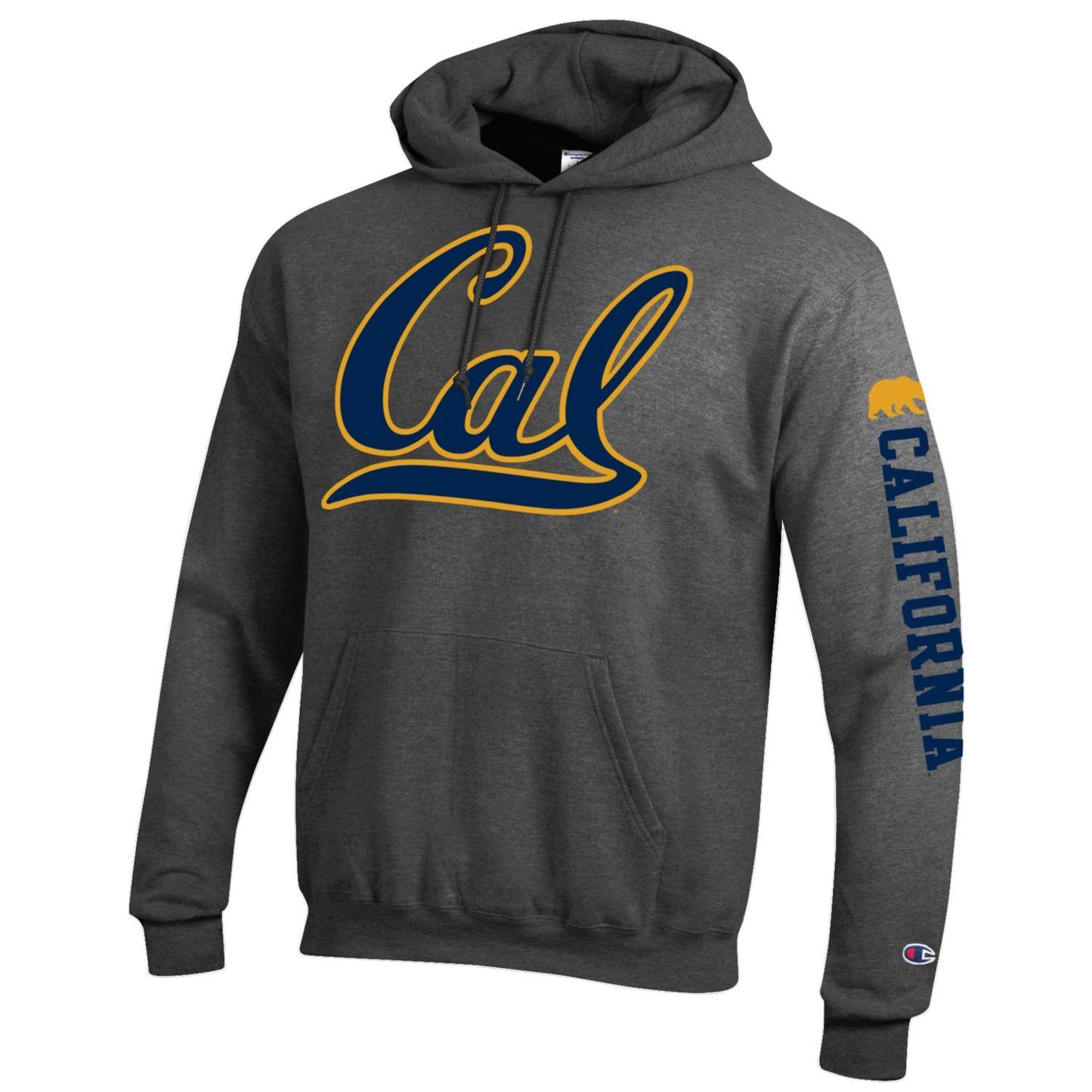 U.C. Berkeley bold Cal hoodie sweatshirt-Charcoal-Shop College Wear