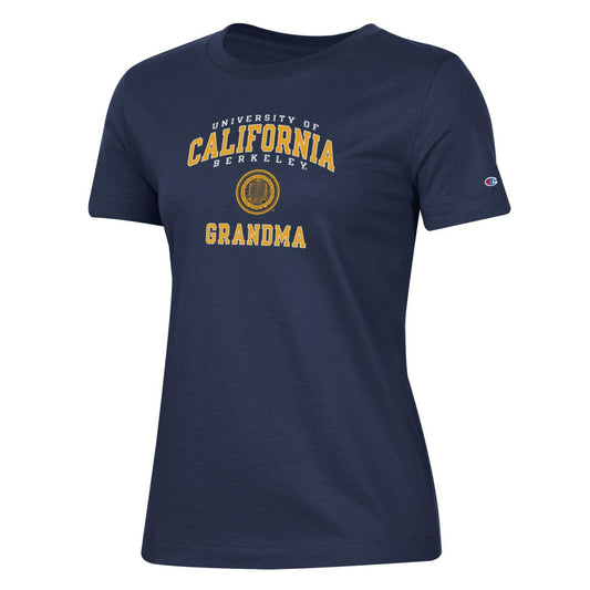 U.C. Berkeley Cal GrandM Champion crew-neck T-shirt-Navy-Shop College Wear