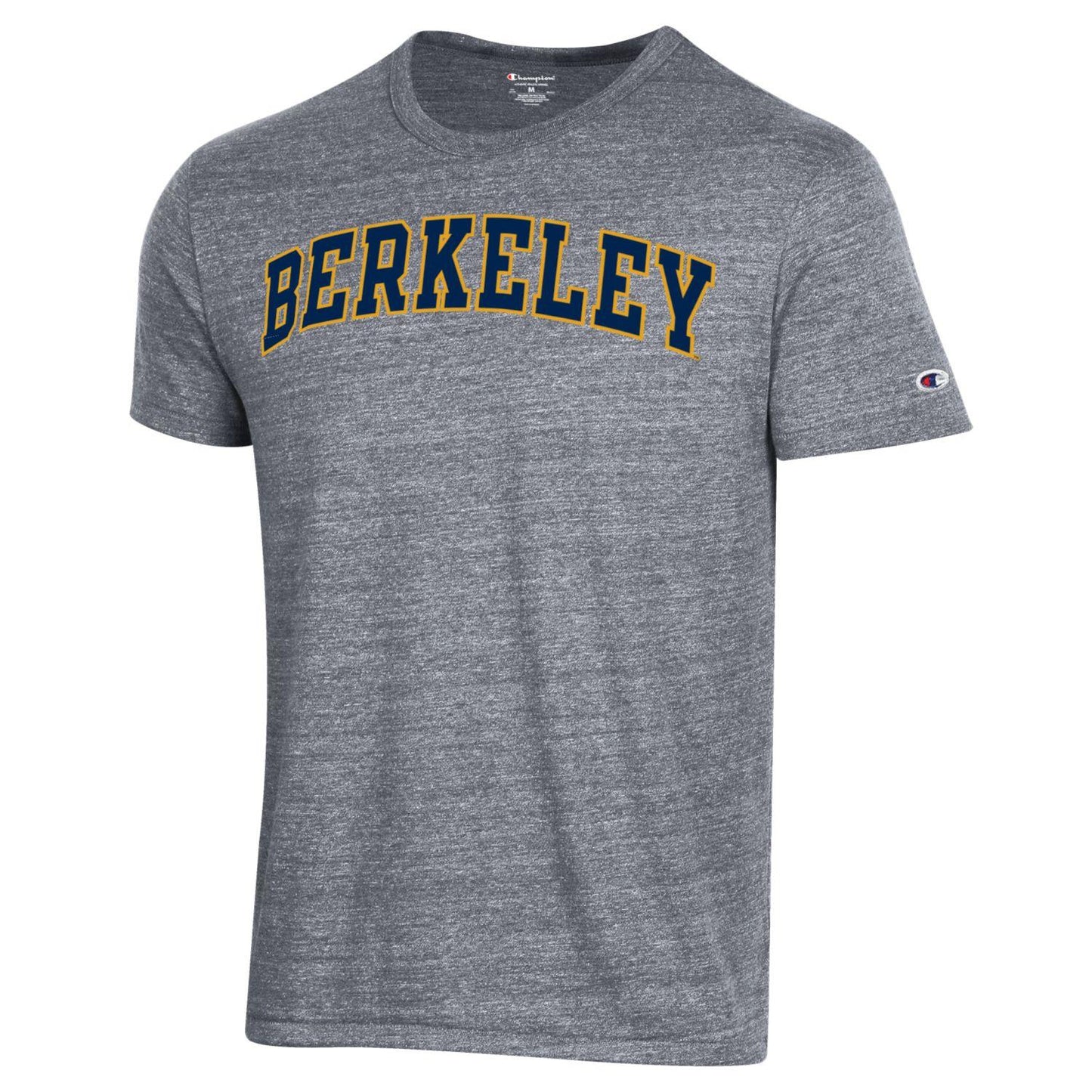 University of California Berkeley vertical arch Berkeley tri-blend T-Shirt-Gray-Shop College Wear