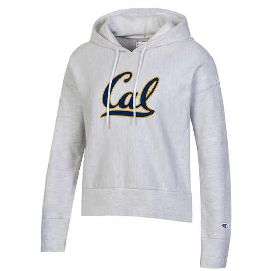 U.C. Berkeley Cal Champion reverese weave hoodie sweatshirt-Gray-Shop College Wear