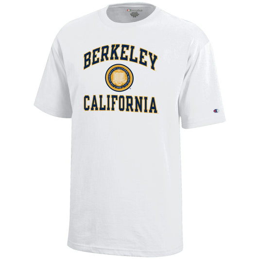 U.C. Berkeley arch and seal youth T-Shirt-White-Shop College Wear