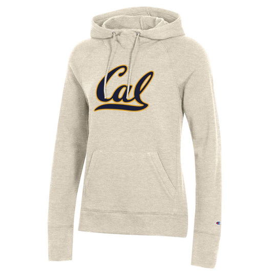 U.C. Berkeley bold Cal Champion women's hoodie sweatshirt-Oatmeal-Shop College Wear