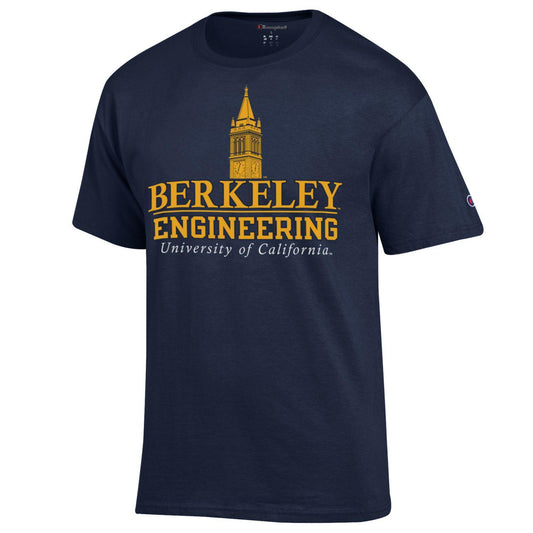 U.C. Berkeley Cal engineering Campanile Champion T-Shirt-Navy-Shop College Wear