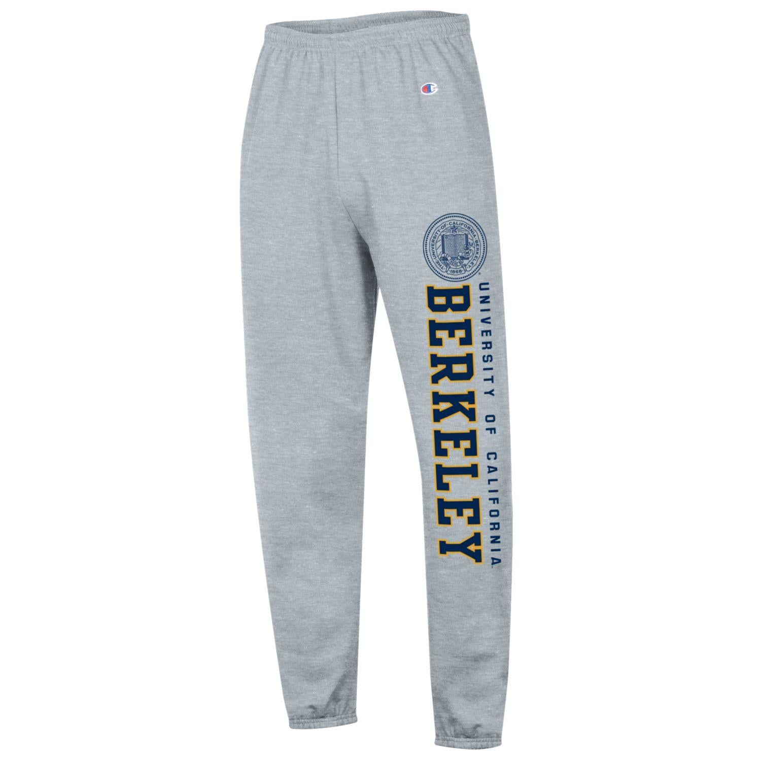 University of California Berkeley and seal Champion men's sweatpants-Grey-Shop College Wear
