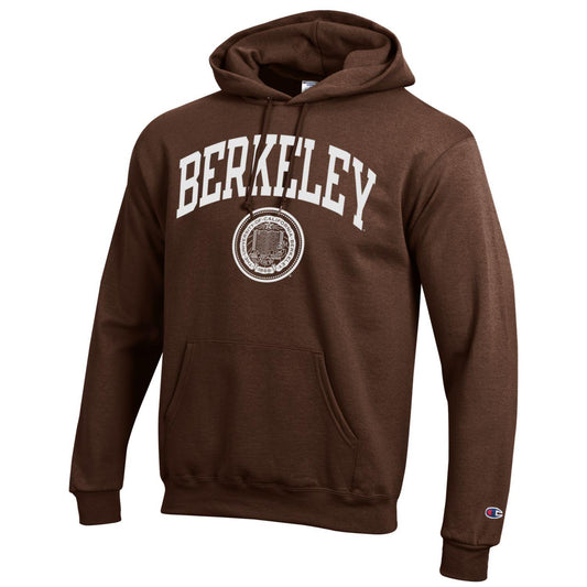 University of California Berkeley arch and seal Champion hoodie Sweatshirt - Brown-Shop College Wear