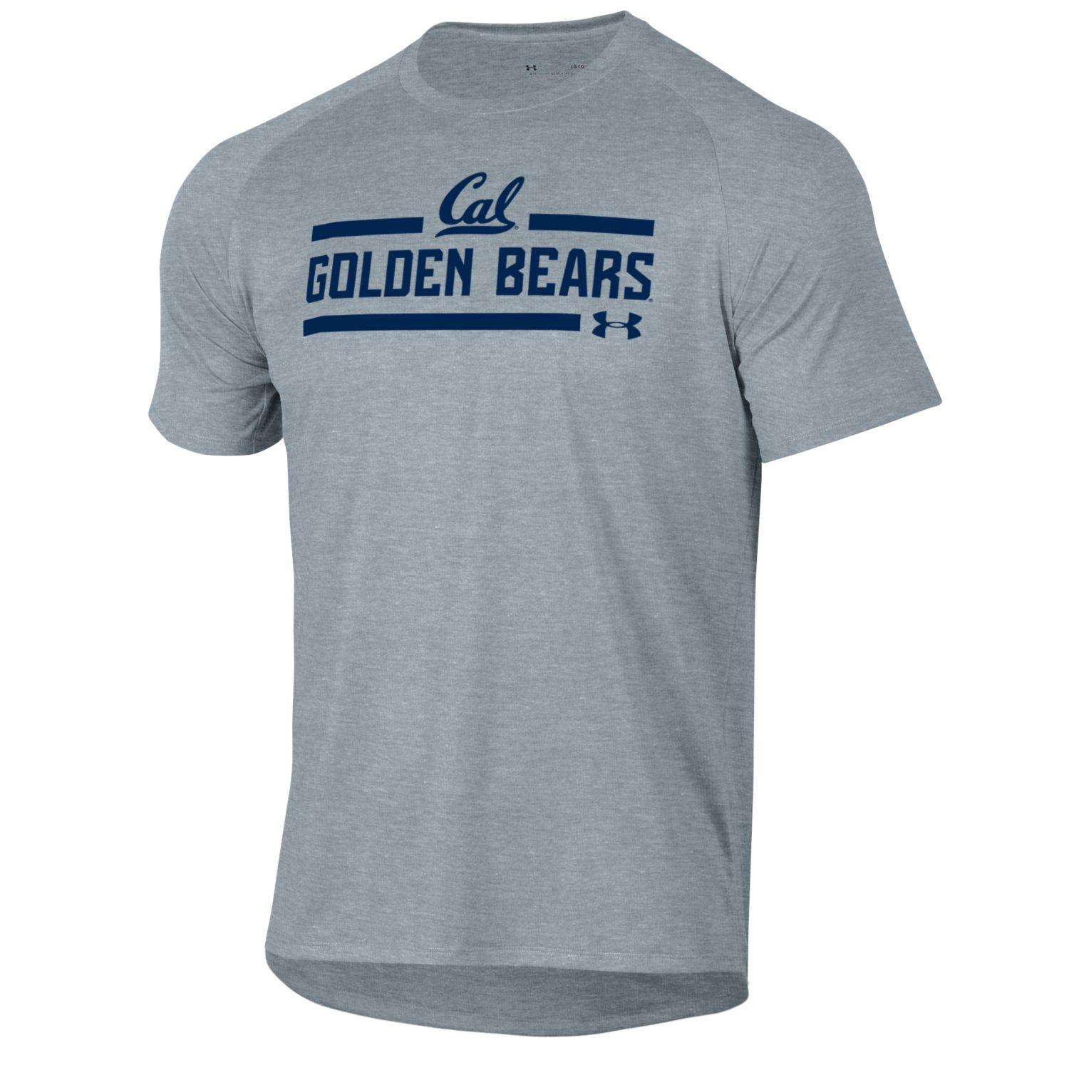 U.C. Berkeley California Golden Bears Under Armour Tech T-Shirt-Gray-Shop College Wear