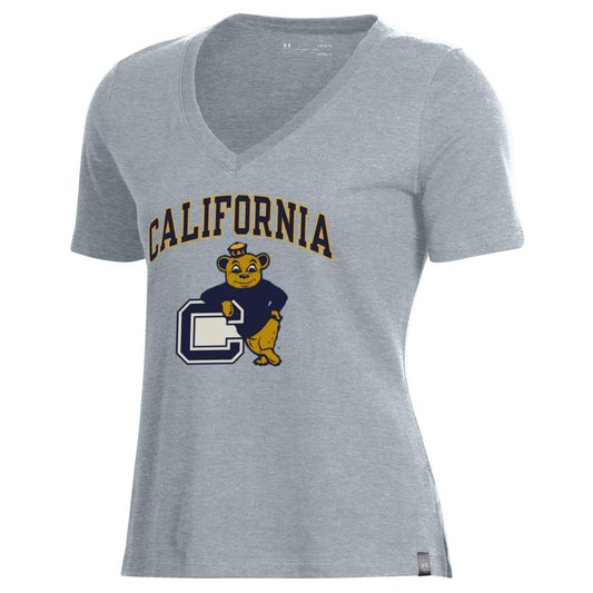 U.C. Berkeley Cal California Oski Under Armour Women's T-Shirt-Grey-Shop College Wear