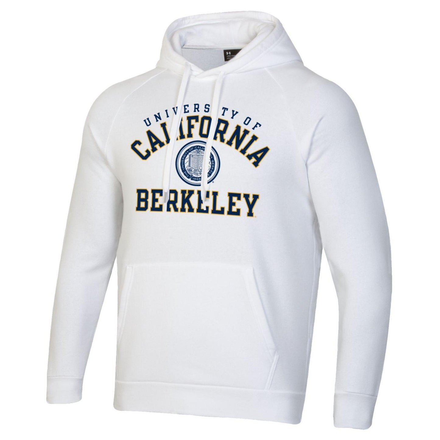 University of California Berkeley double arch Under Armour hoodie sweatshirt-White-Shop College Wear