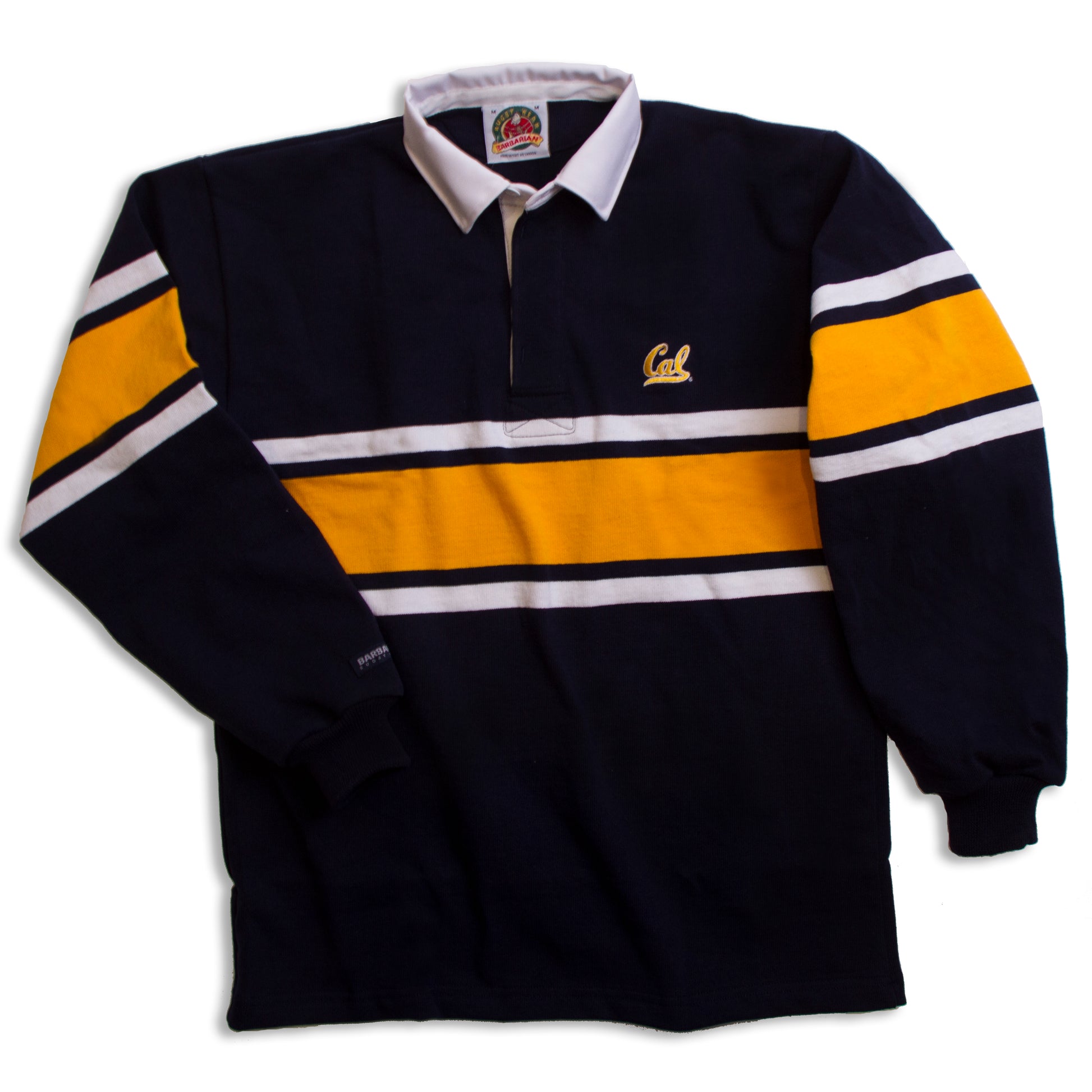 University Of California Berkeley Cal Wide Stripe Rugby shirt- Navy-Shop College Wear